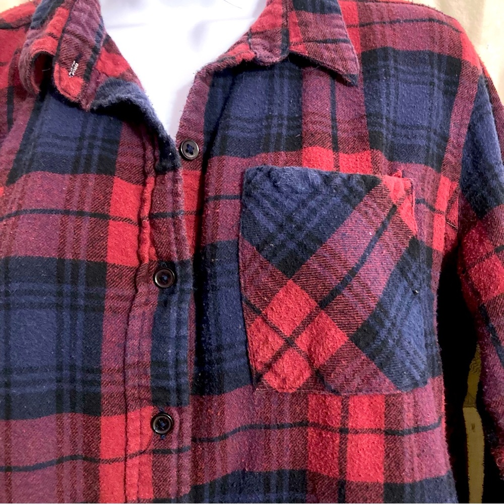 Plaid Long Shirt or Short Dress